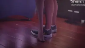 D.VA fucked on a pool table