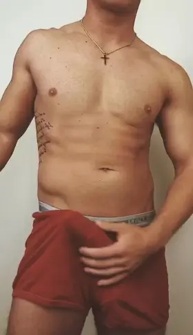 Stripping down for my shower🥵