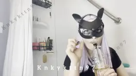 Pro Tip: Low on lube? Suck on your shitty toys to keep them wet and get them even deeper!