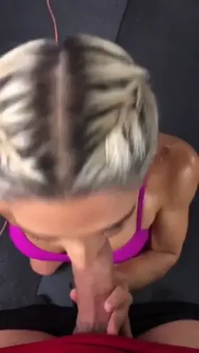 Abella Danger Fluffing Jmac Before Shooting For Brazzers