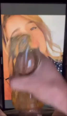 Smothering her pretty face