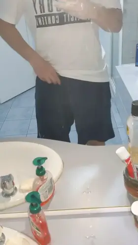 Late night soft dick play.