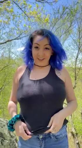 My nipple rings match my hair 😏