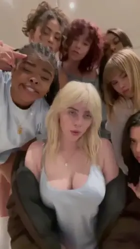 Billie Eilish in her new tiktok video