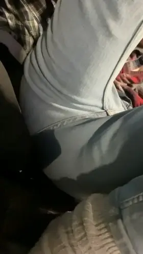 Sat on husbands lap 🤭 oops