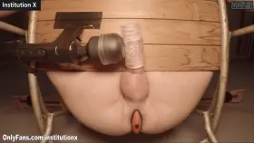 Restrained new sub is Screaming and Resisting while I Teach him to Cum with a Prostate Massager