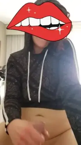 Daddy loves it when I wear my hoodie up while stroking his cock