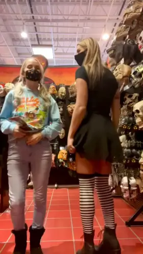 the Halloween store gets ALL the girls horny👻 [GIF]