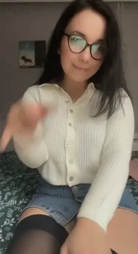 How are my glasses and titties look? [drop]