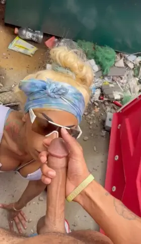 all over her slutty face