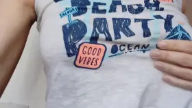 Wearing my little brother t-shirt