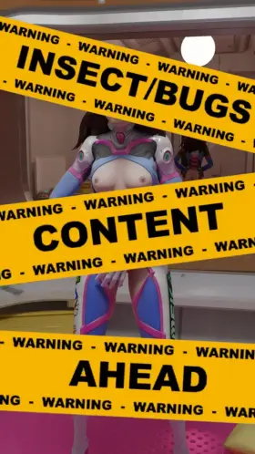 D.va and her little friends (justfry3d) [roaches & eggs]