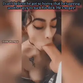 Your friends always said you looked cute and girly and you hated it... Until now. It's actually a blessing - You get more yummy cock to suck!