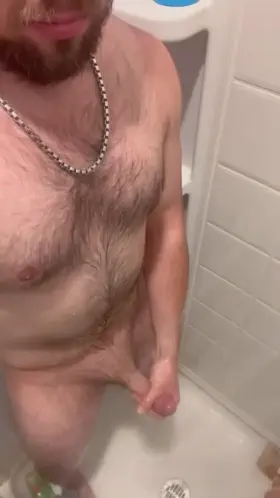 I love cumming in the shower. The water hitting my dick while I finish feels soooo good