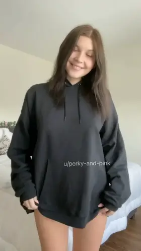 Do you like what’s under my sweatshirt? :)