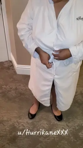 You dont have to guess what's under my robe.. 😘