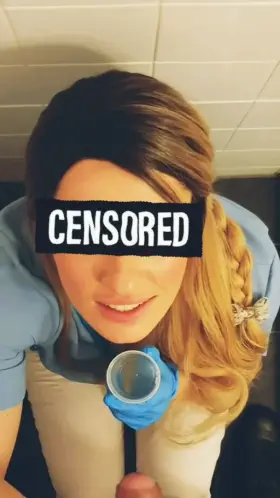 We got CAUGHT..Interrupted cumshot facial at the sperm bank