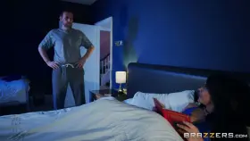 Sneaky sex right under the husband's nose!