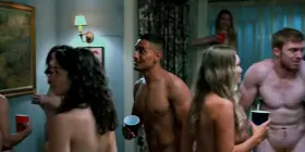 [Topless] Nili Rain Segal (Breasts), Uncredited Blonde (Breasts) & Nude Extras in The Sex Lives of College Girls [S1E2-2021]