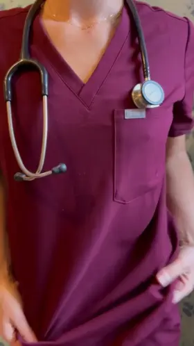 Sometimes I match my thong to my scrubs