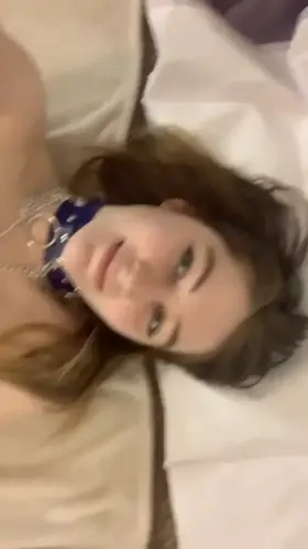 Collar, pieced nipples, and pretty pussy!