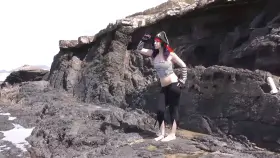 Naughty Pirate Proxy having solo fun on the beach!