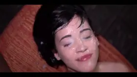 Kat Karma Orgasmic getting happily covered in a gangbang