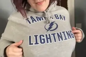 Is there really a better way to wear hoodies than braless ? 💙 [oc]