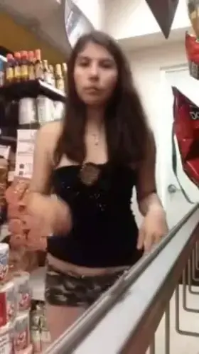 Slutty Girl Kicked Out Of Store After Getting Caught Filming Naked [00:00]