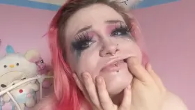I made a mess of myself and smudged all my makeup off!