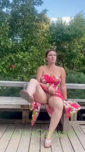 I love flashing the groundskeepers at the Denver Botanic Gardens