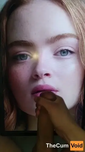 Sadie Sink Face Covered with cum (Stranger Things Girl)
