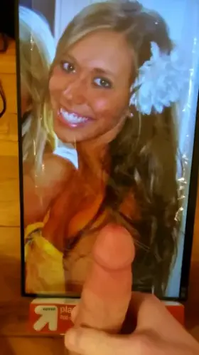 MASSIVE Cum tribute all over sorority girl