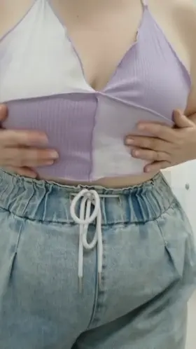 Boobies in the bathroom