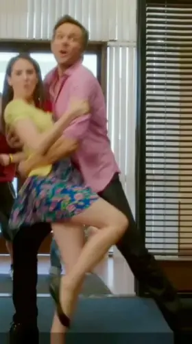 Alison Brie as Annie Edison gives a peek