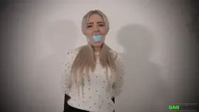 Aubrey - Clear Tape Gagged MP4 HD