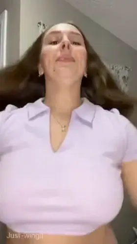 [OC] Bouncing my DD’s out of my shirt