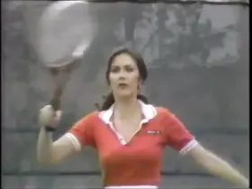 Lynda Carter Plays Tennis
