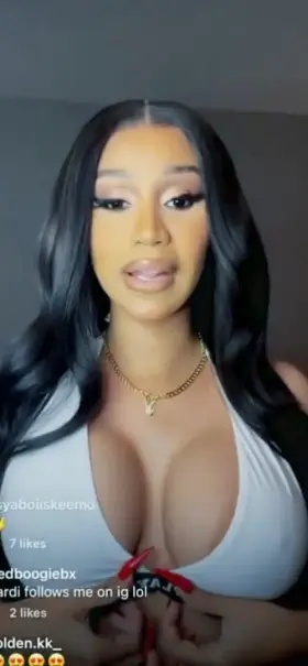 How Cardi B jerks her bull’s bbc right in front of you and then swallows his huge load