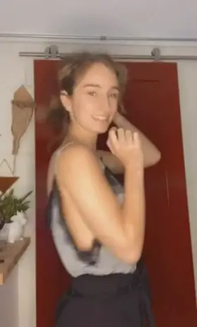 Curly slut rides hard