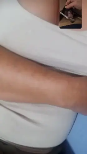 Multiple orgasms in chastity with no stimulation while watching my gf ignore me over WhatsApp video call. She even answered another phone 🤣 I came 2x in 2 minutes, sped up video to meet Redgifs limit