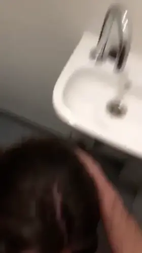 Party was lame, so I sucked his dick in the bathroom to pass the time