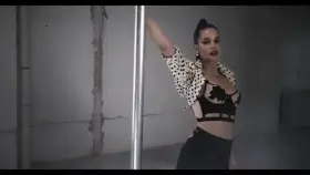 Barbara Palvin works a pole