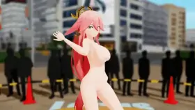 *GIF* Yae Miko (MMD Lepus) [Genshin Impact]