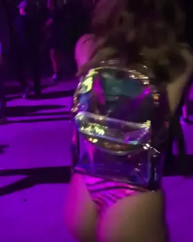 Love it all! Fun outfit, pretty smile and super girly dance moves all on display for anyone to see!