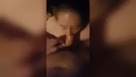 chubby milf sucking dick