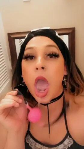 “Smile for the camera sissy…good girl” 👅💦