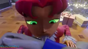 Christmas raven x starfire Loop (Pixel Perry)