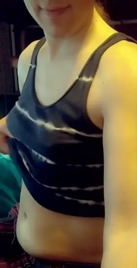 Just showing off my boobs and hoping someone wants to sit on my... lap... heh...