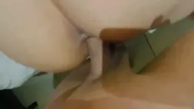 Cute Indian girl enjoying doggystyle